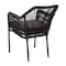Flash Furniture Set of 2 Black All-Weather Woven Patio Chairs, 2PK SDA-AD892006-BK-2-GG - alternate 6